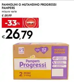 Bennet Pannolini o mutandino progressi PAMPERS offerta