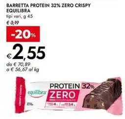 Bennet Barretta protein 32% zero crispy EQUILIBRA offerta