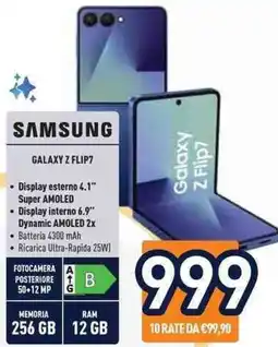 Unieuro SAMSUNG GALAXY Z FLIP7 offerta