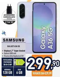 Unieuro SAMSUNG GALAXY A36 5G offerta