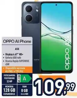 Unieuro OPPO AI Phone A5X offerta