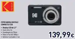 Unieuro FOTOCAMERA DIGITALE COMPATTA FZ55 offerta
