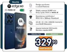 Unieuro Motorola edge 60 offerta