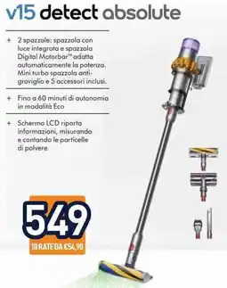 Unieuro dyson v15 detect absolute offerta