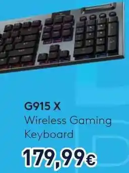 Unieuro logitech G915 X Wireless Gaming Keyboard offerta