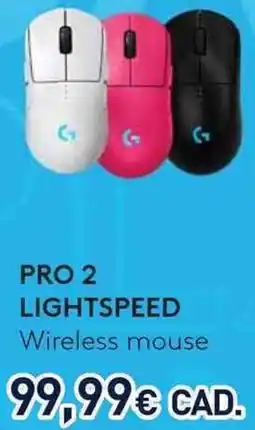 Unieuro logitech PRO 2 LIGHTSPEED Wireless mouse offerta