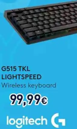 Unieuro logitech G515 TKL LIGHTSPEED Wireless keyboard offerta