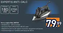 Unieuro Rowenta EXPERTIS ANTI-CALC Ferro a vapore Mod. DW7025 offerta