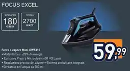 Unieuro Rowenta FOCUS EXCEL Ferro a vapore Mod. DW5310 offerta