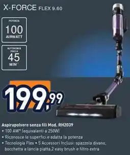Unieuro Rowenta X-FORCE FLEX 9.60 offerta