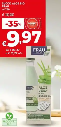 Bennet Succo aloe bio FRAU offerta