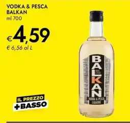 Bennet Vodka & pesca BALKAN offerta