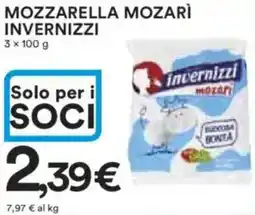 Ipercoop Mozzarella mozarì invernizzi offerta