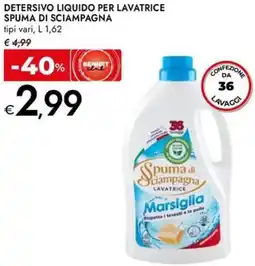 Bennet Detersivo liquido per lavatrice spuma di sciampagna offerta