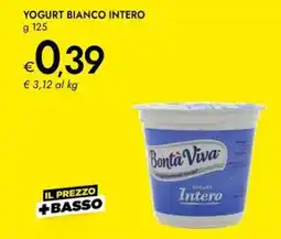Bennet Yogurt bianco intero offerta