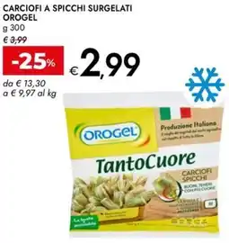 Bennet Carciofi a spicchi surgelati OROGEL offerta
