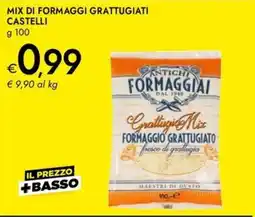 Bennet Mix di formaggi grattugiati castelli offerta
