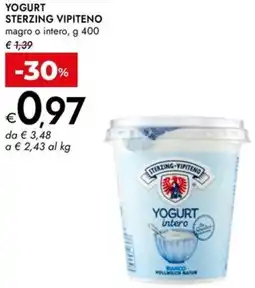 Bennet Yogurt sterzing vipiteno offerta