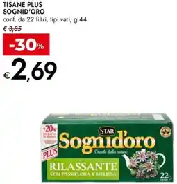Bennet Tisane plus sognid'oro offerta