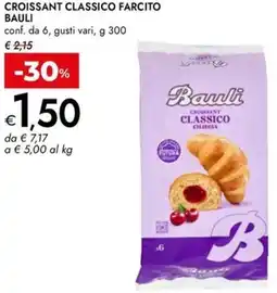 Bennet Croissant classico farcito BAULI offerta