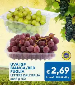 MD Discount Uva igp bianca/red puglia lettere dall'italia offerta