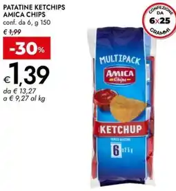 Bennet Patatine ketchips AMICA CHIPS offerta
