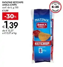 Bennet Patatine ketchips AMICA CHIPS offerta