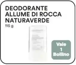 Ipercoop Deodorante allume di rocca naturaverde offerta