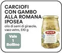 Ipercoop Carciofi con gambo alla romana iposea offerta
