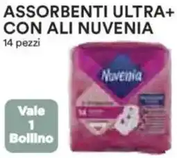 Ipercoop Assorbenti ultra+ con ali nuvenia offerta