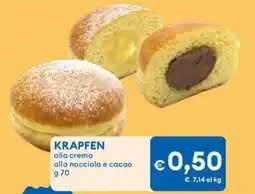 MD Discount KRAPFEN alla crema alla nocciola e cacao offerta