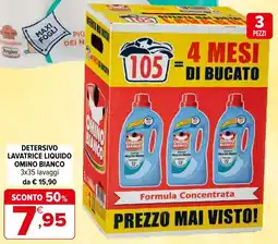 Iperal Detersivo lavatrice liquido OMINO BIANCO offerta