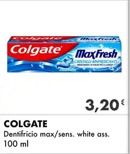 Iper Tosano COLGATE Dentifricio max/sens. white ass. offerta