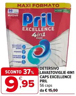 Iperal Detersivo lavastoviglie 4in1 caps excellence pril offerta
