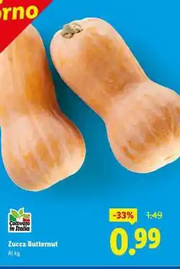 Lidl Zucca Butternut offerta