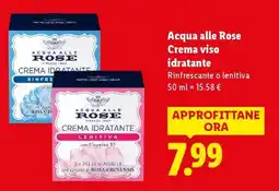 Lidl Acqua alle Rose Crema viso idratante offerta