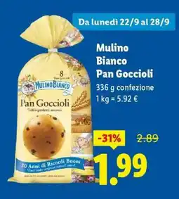 Lidl Mulino Bianco Pan Goccioli offerta