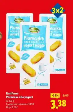 Lidl Realforno Plumcake allo yogurt offerta