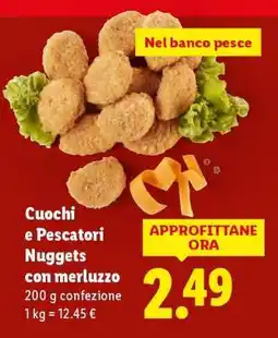 Lidl Cuochi e Pescatori Nuggets con merluzzo offerta