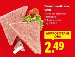 Lidl Tramezzino di carne suina offerta