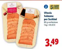 Lidl Vitasia Salmone per Sashimi offerta