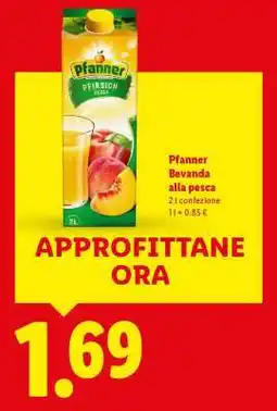 Lidl Pfanner Bevanda alla pesca offerta