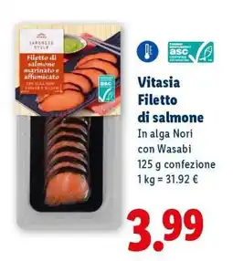 Lidl Vitasia Filetto di salmone offerta