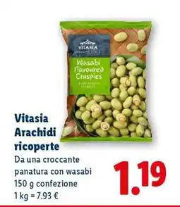 Lidl Vitasia Arachidi ricoperte offerta