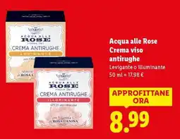 Lidl Acqua alle Rose Crema viso antirughe offerta