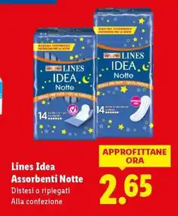 Lidl Lines Idea Assorbenti Notte offerta