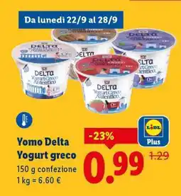 Lidl Yomo Delta Yogurt greco offerta