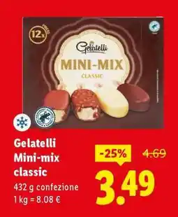 Lidl Gelatelli Mini mix classic offerta