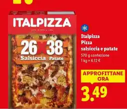 Lidl Italpizza Pizza salsiccia e patate offerta