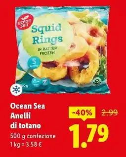 Lidl Ocean Sea Anelli di totano offerta